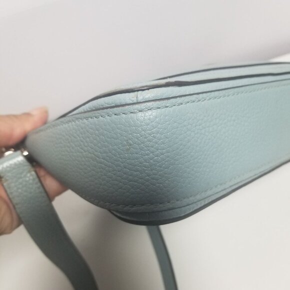 Kate Spade Agean Women's Small Crossbody Teal Pebble Leather Purse - Picture 12 of 13